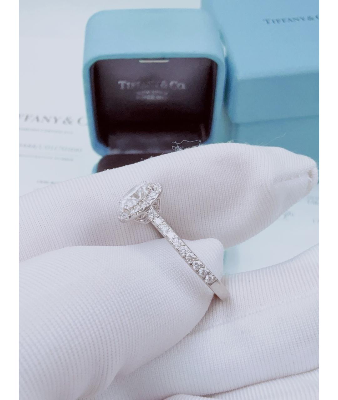 TIFFANY&CO Серебряное платиновое кольцо, фото 6