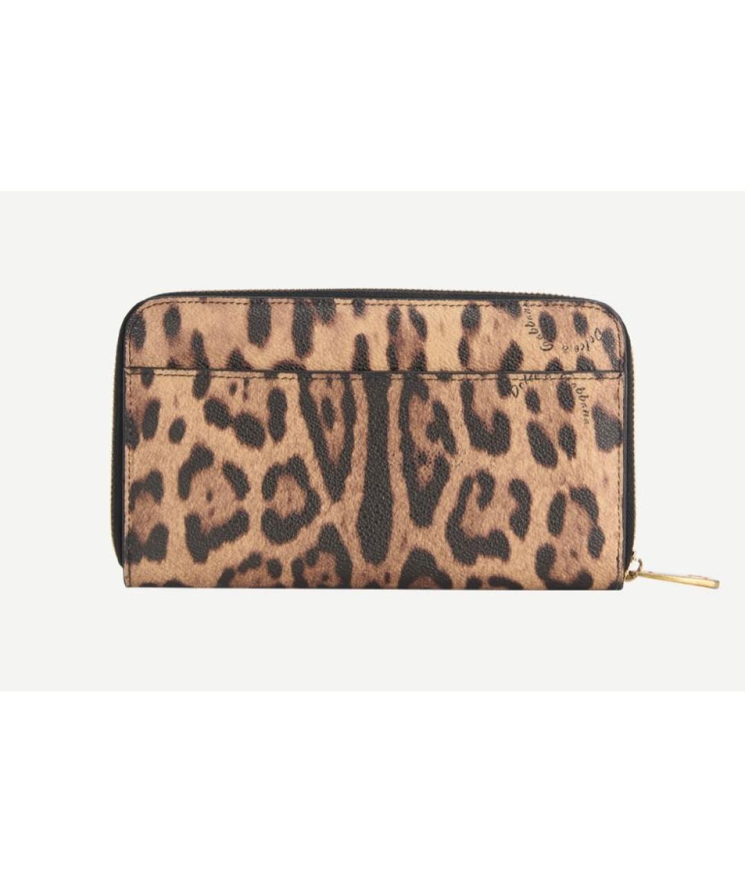 DOLCE&GABBANA Коричневый кожаный кошелек, фото 8