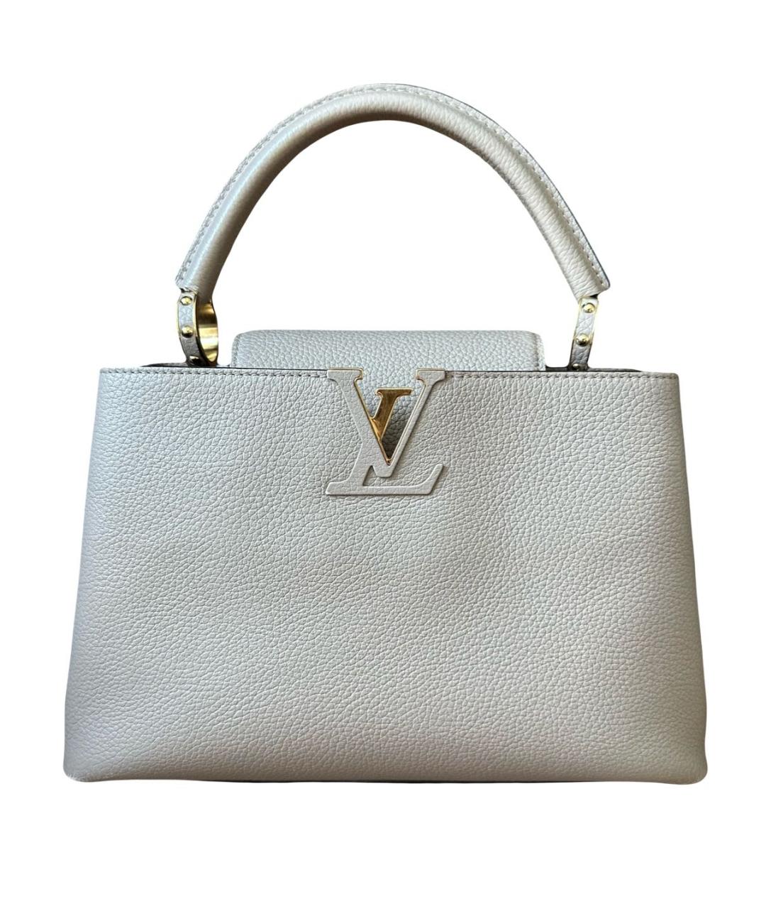 LOUIS VUITTON Кожаная сумка с короткими ручками, фото 9