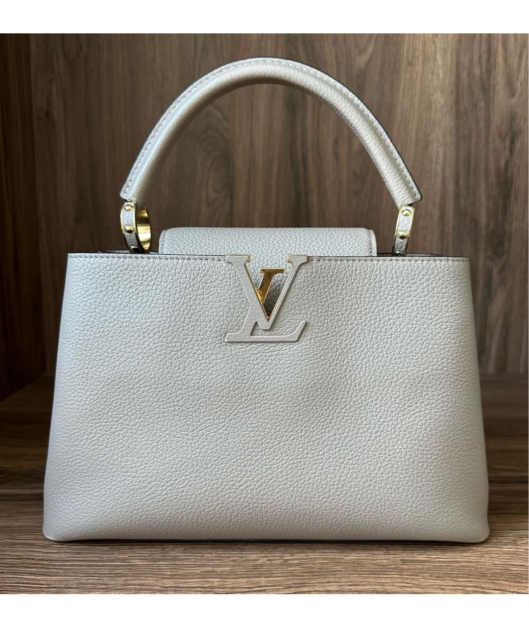 LOUIS VUITTON Кожаная сумка с короткими ручками, фото 2