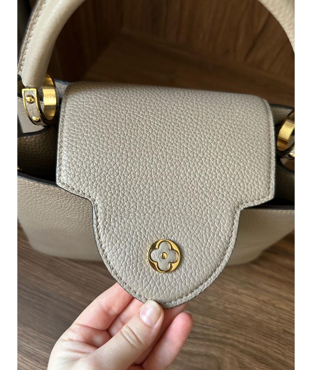 LOUIS VUITTON Кожаная сумка с короткими ручками, фото 6