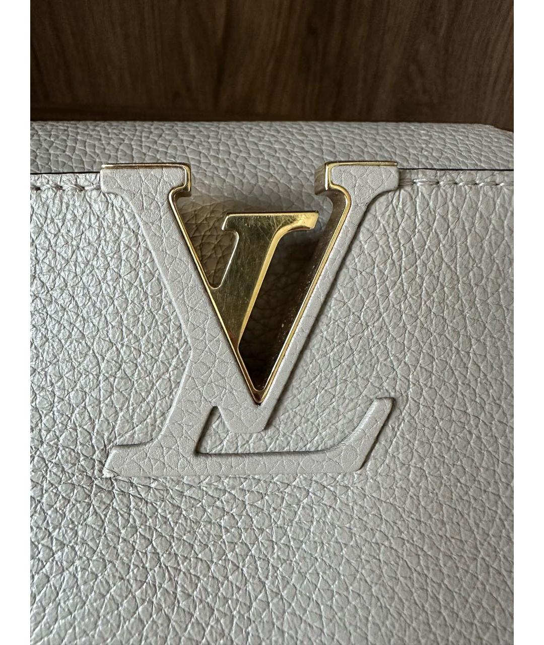 LOUIS VUITTON Кожаная сумка с короткими ручками, фото 8