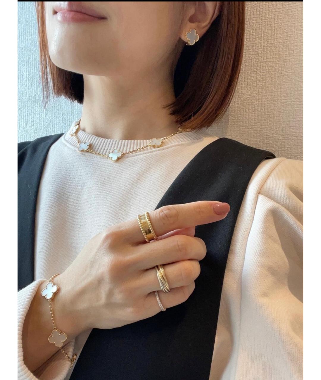 VAN CLEEF & ARPELS Золотые серьги из розового золота, фото 8
