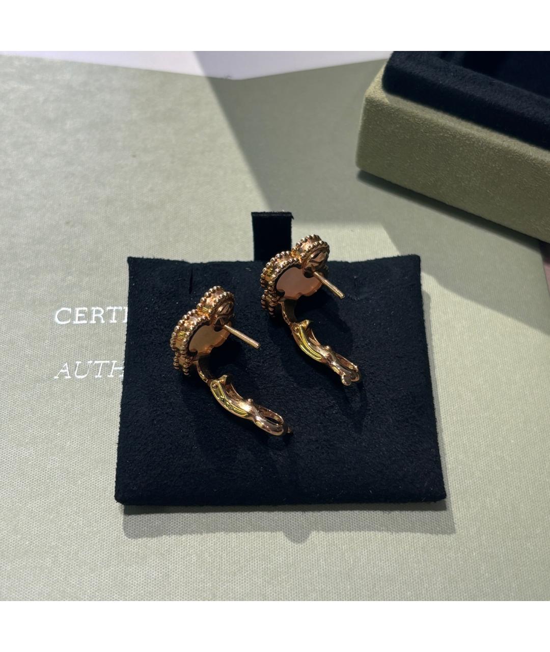 VAN CLEEF & ARPELS Золотые серьги из розового золота, фото 3