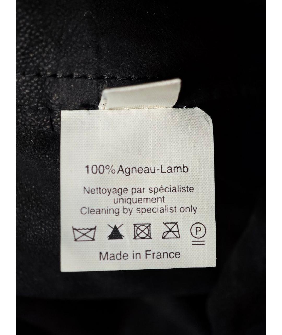 LANVIN Черная кожаная куртка, фото 5