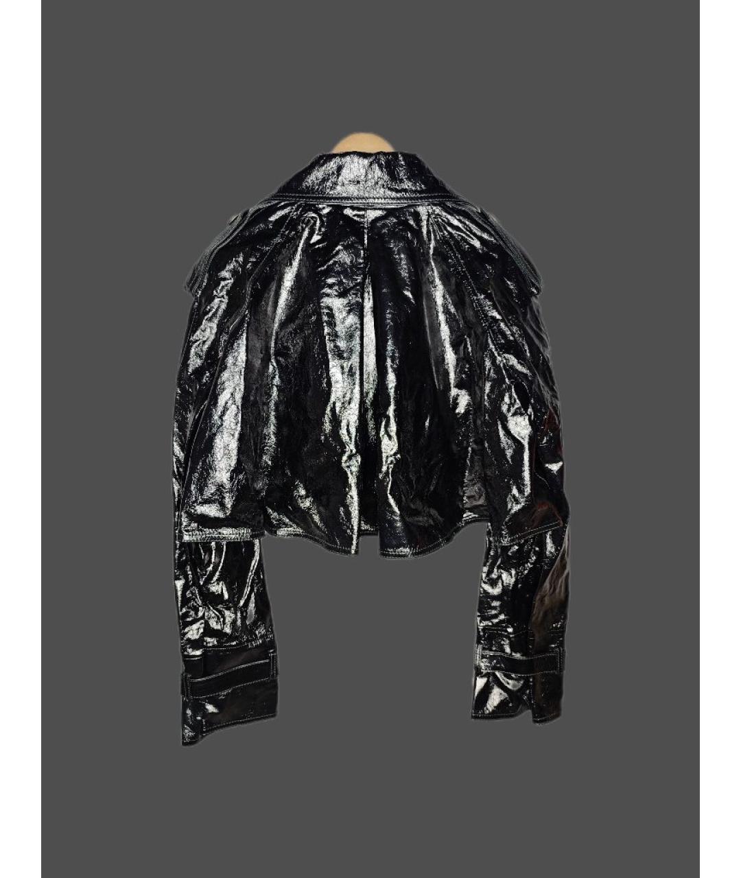 LANVIN Черная кожаная куртка, фото 2