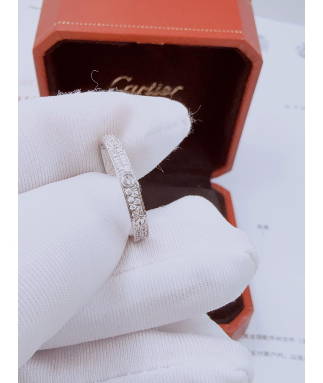 CARTIER Серебряное кольцо из белого золота, фото 4