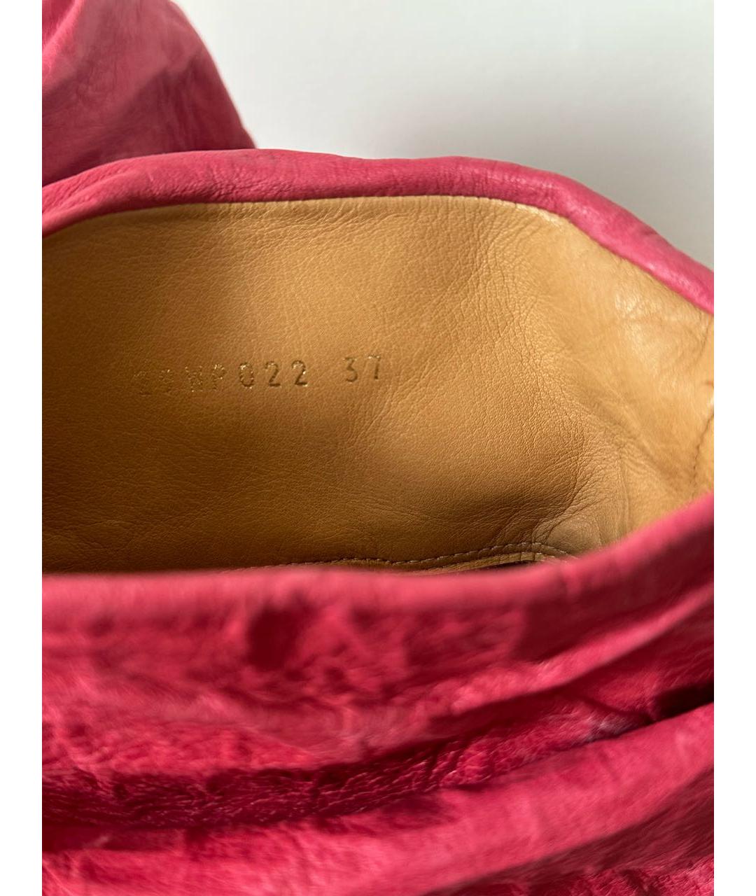 MAISON MARGIELA Розовые кожаные босоножки, фото 3