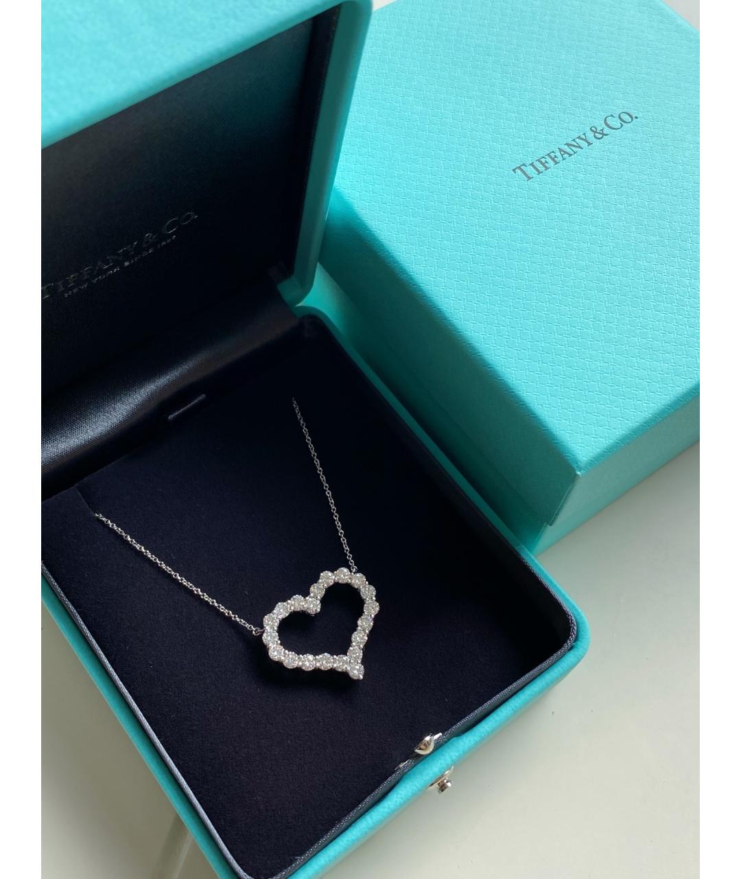 TIFFANY&CO Серебряное платиновое колье, фото 5
