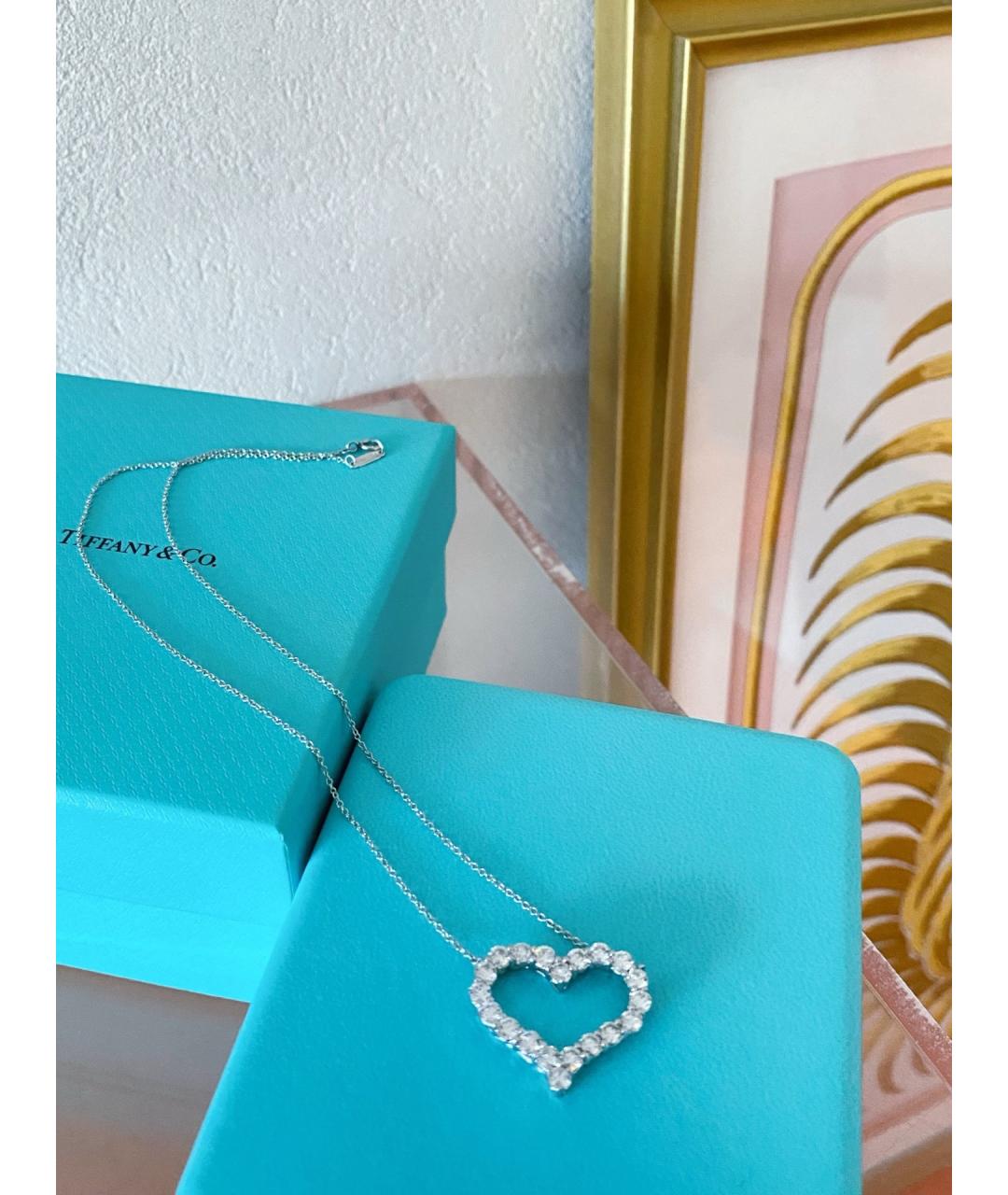 TIFFANY&CO Серебряное платиновое колье, фото 3