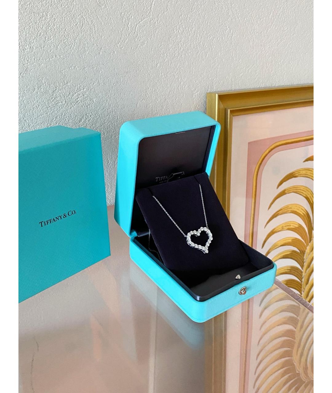 TIFFANY&CO Серебряное платиновое колье, фото 6