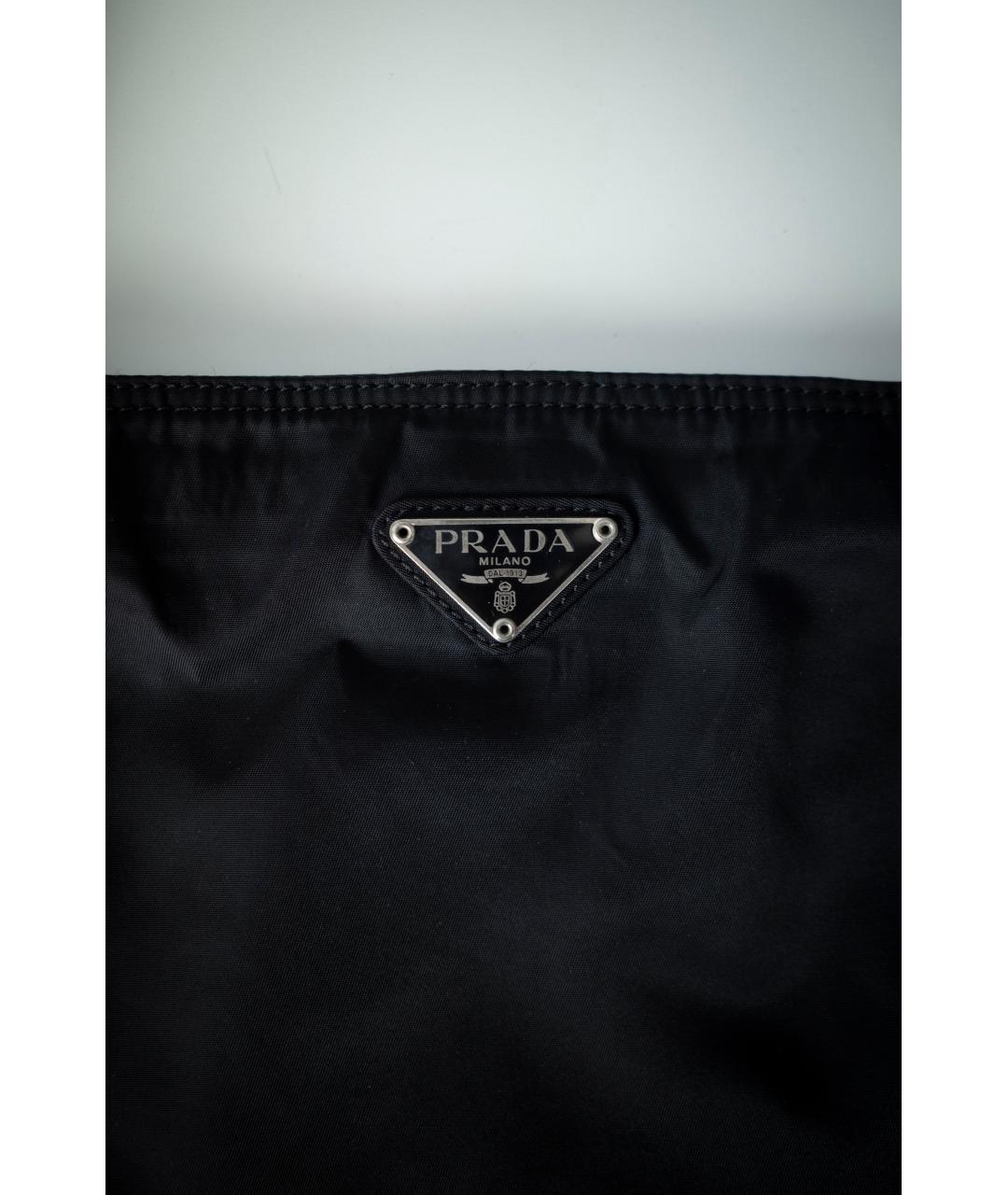PRADA Черная нейлоновая барсетка, фото 3