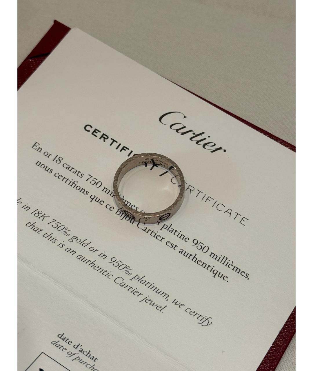 CARTIER Серебряное кольцо из белого золота, фото 4