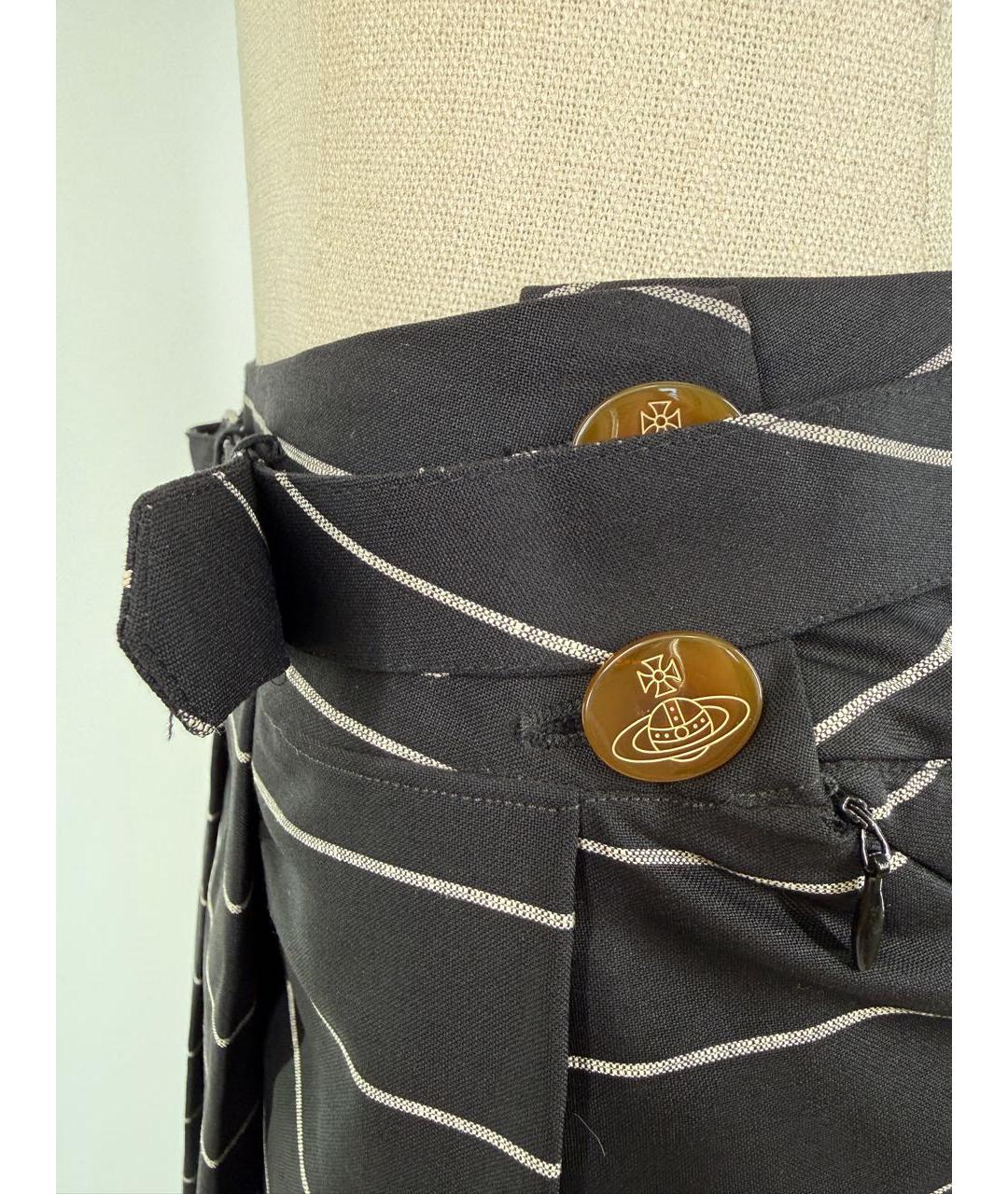 VIVIENNE WESTWOOD Антрацитовая шерстяная юбка мини, фото 4