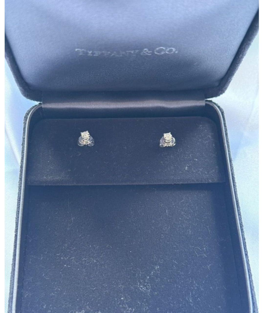 TIFFANY&CO Серебряные платиновые серьги, фото 4