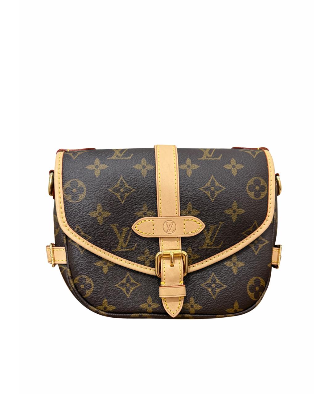 LOUIS VUITTON Коричневая сумка через плечо из канвы, фото 1