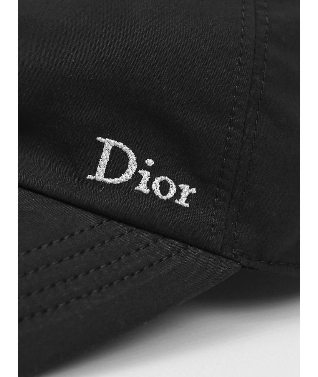 CHRISTIAN DIOR Черная хлопковая кепка/бейсболка, фото 3