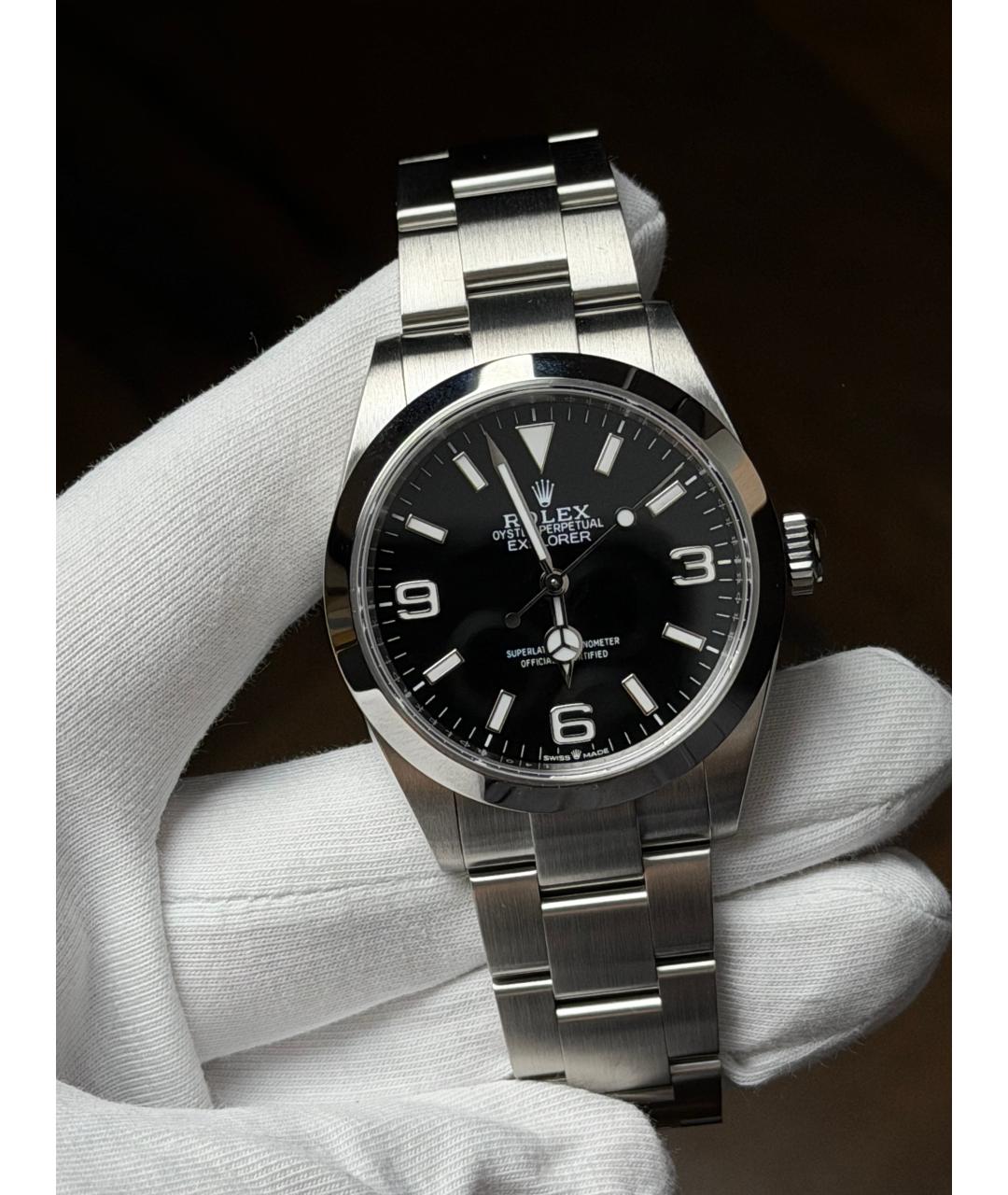 ROLEX Черные часы, фото 2