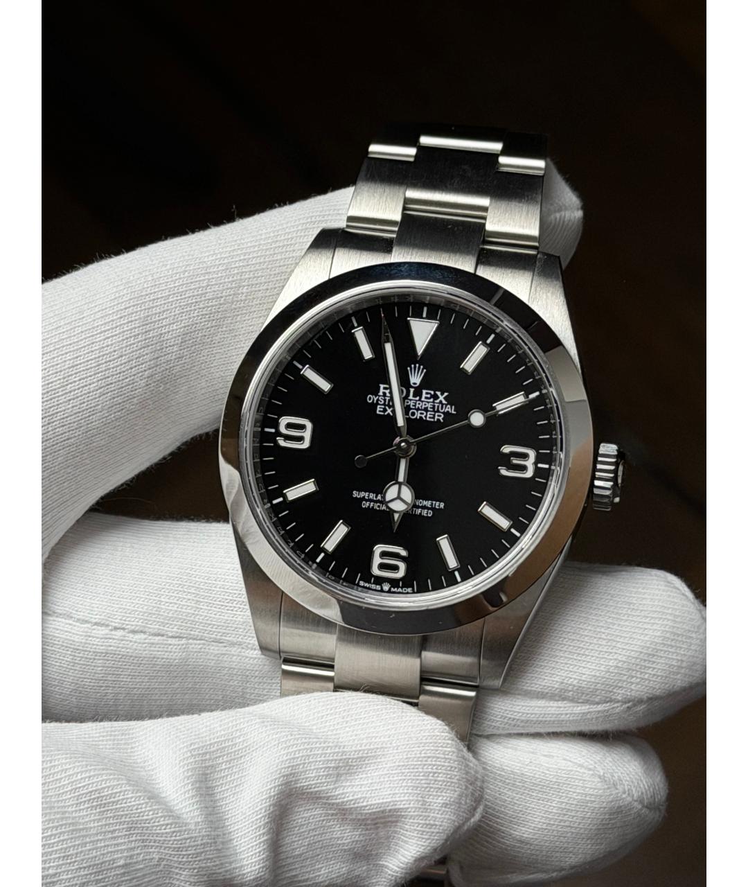 ROLEX Черные часы, фото 3