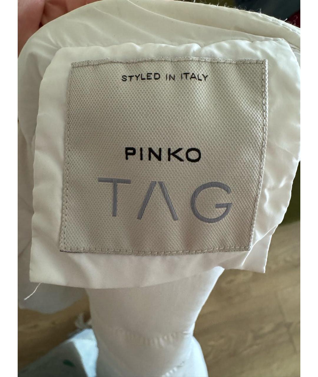 PINKO Белая полиамидовая куртка, фото 3