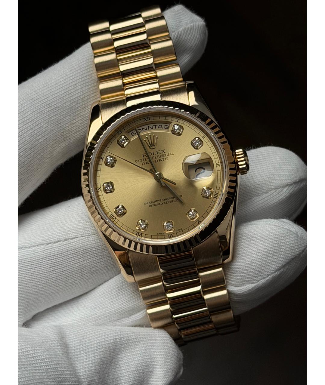 ROLEX Золотые часы из желтого золота, фото 2