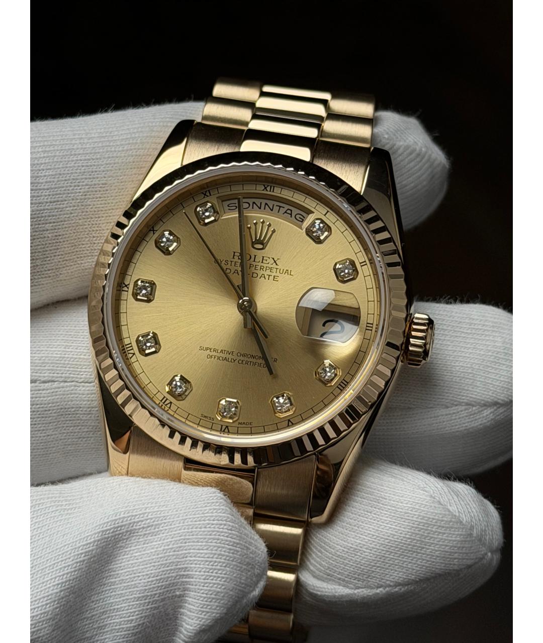 ROLEX Золотые часы из желтого золота, фото 3