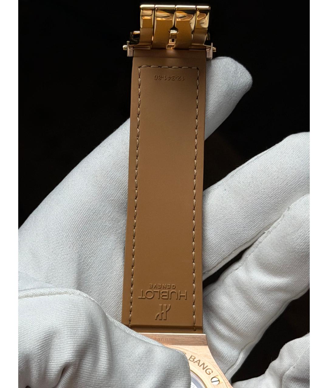 HUBLOT Коричневые часы из розового золота, фото 9
