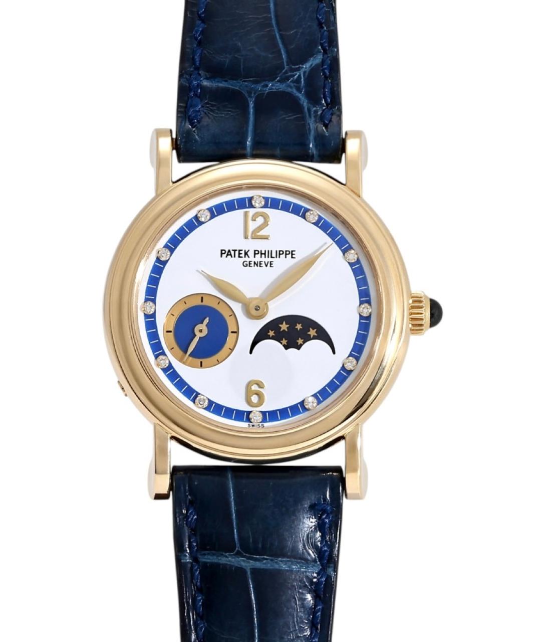 PATEK PHILIPPE Белые часы из желтого золота, фото 10