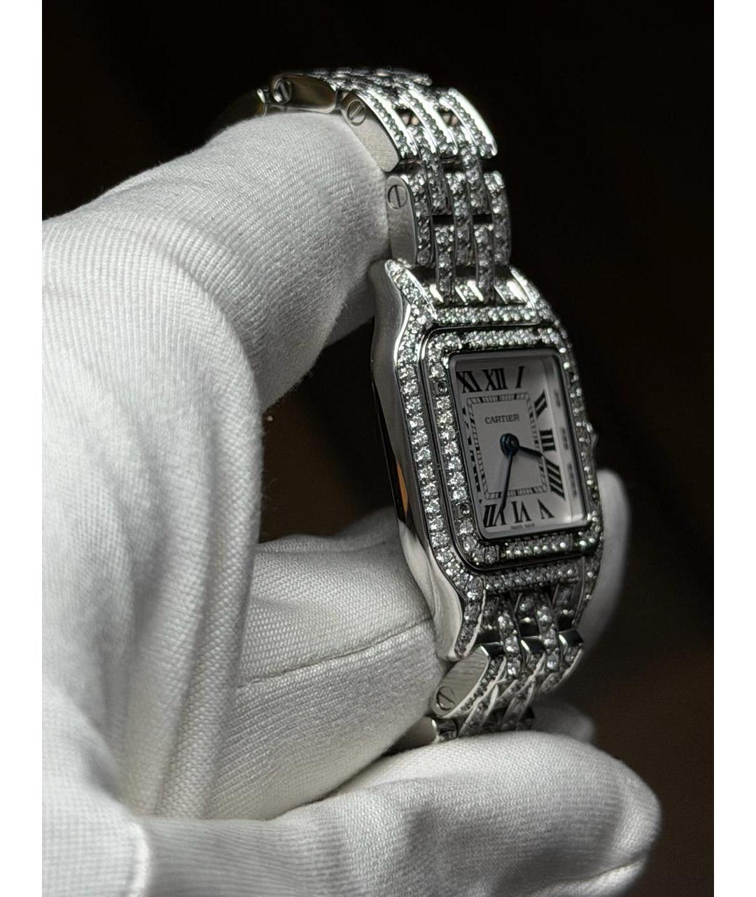 CARTIER Белые часы, фото 6