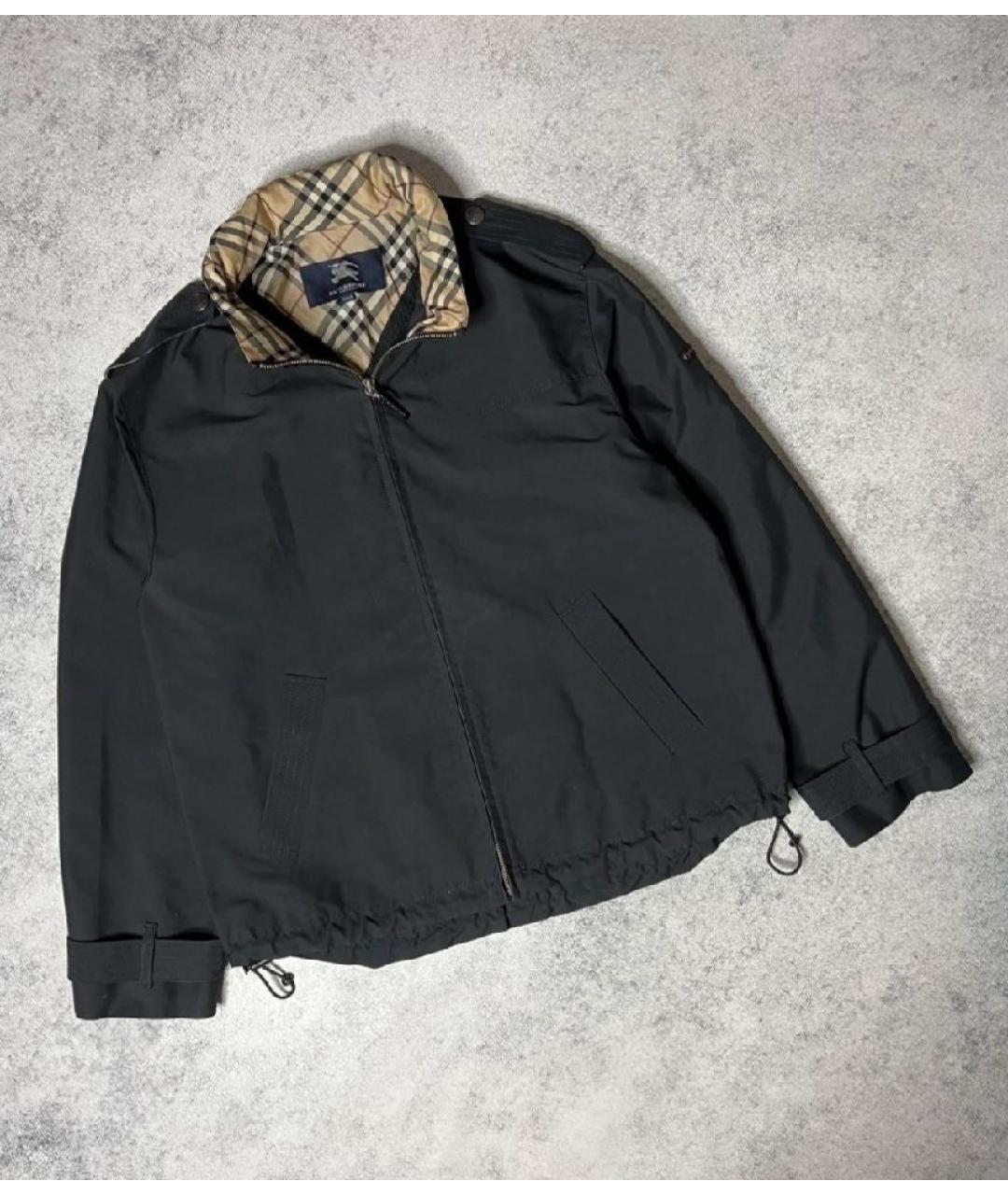 BURBERRY Черная полиэстеровая куртка, фото 10