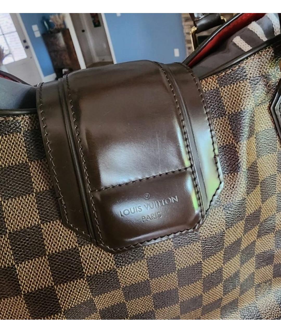LOUIS VUITTON Коричневая сумка с короткими ручками, фото 4