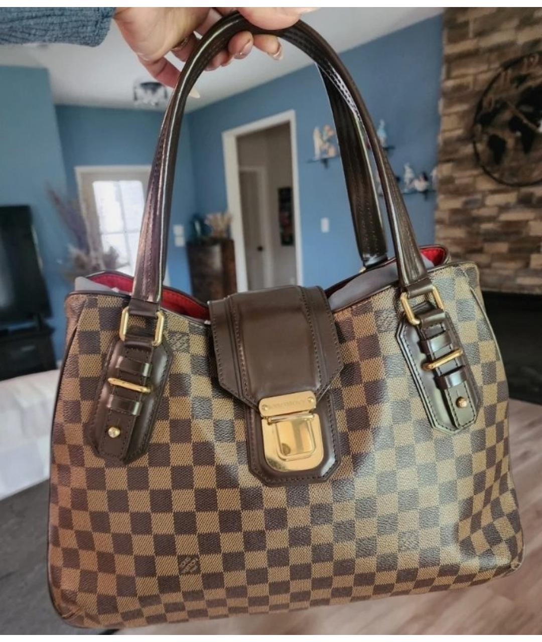 LOUIS VUITTON Коричневая сумка с короткими ручками, фото 2