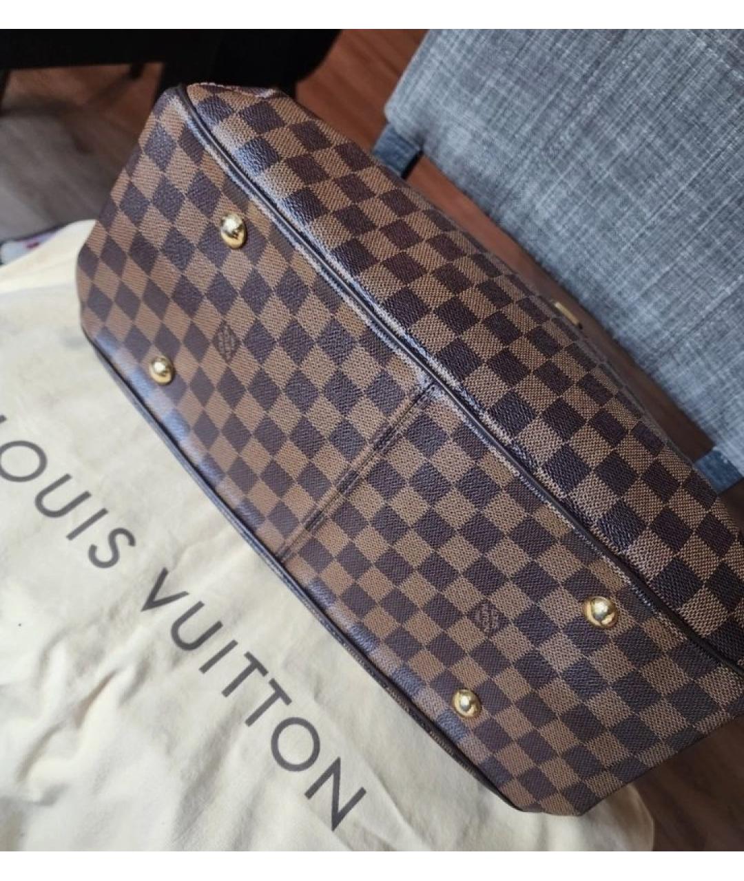 LOUIS VUITTON Коричневая сумка с короткими ручками, фото 5