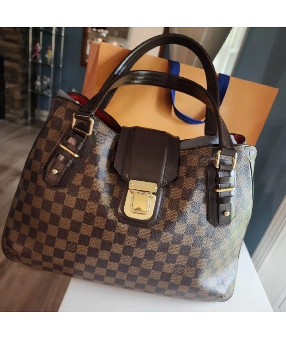 LOUIS VUITTON Коричневая сумка с короткими ручками, фото 3