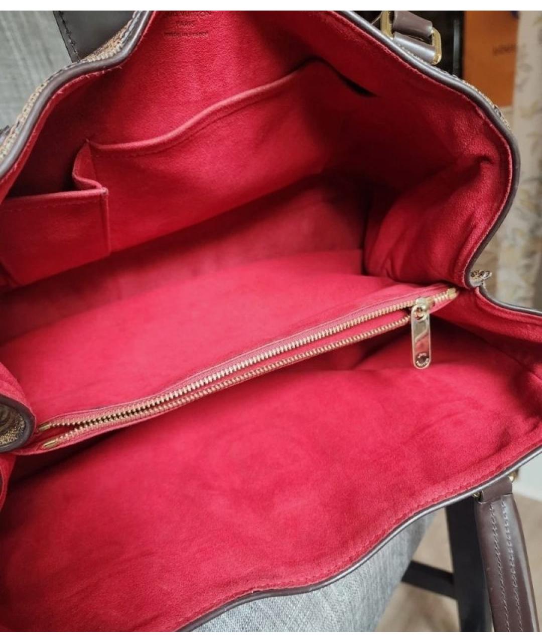 LOUIS VUITTON Коричневая сумка с короткими ручками, фото 7