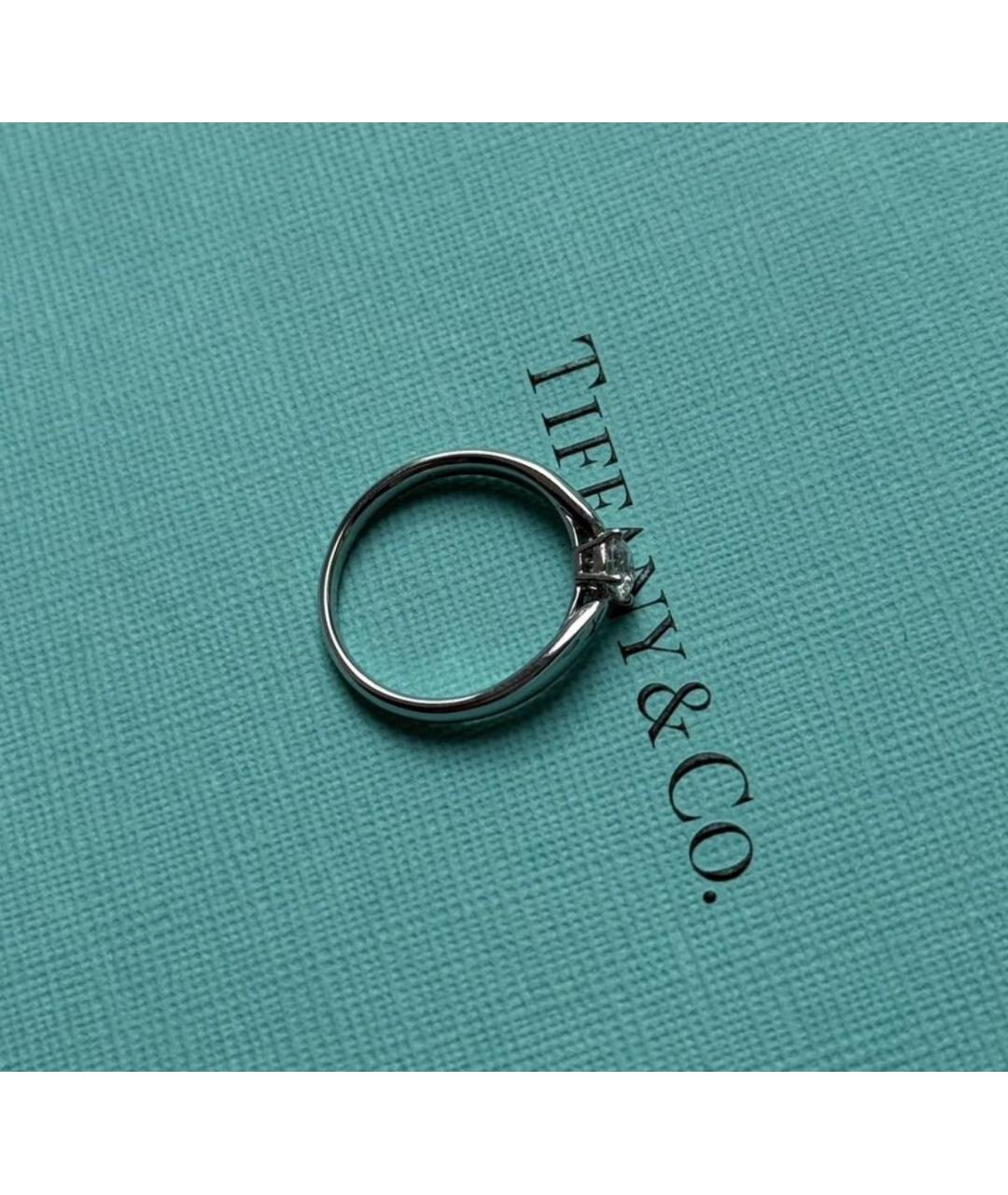 TIFFANY&CO Серебряное платиновое кольцо, фото 6
