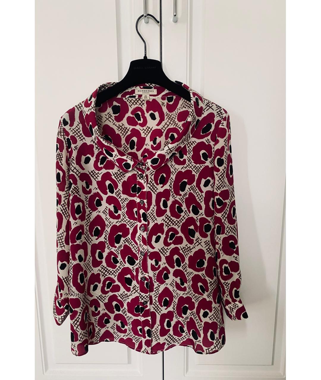 BURBERRY Мульти креповая блузы, фото 5