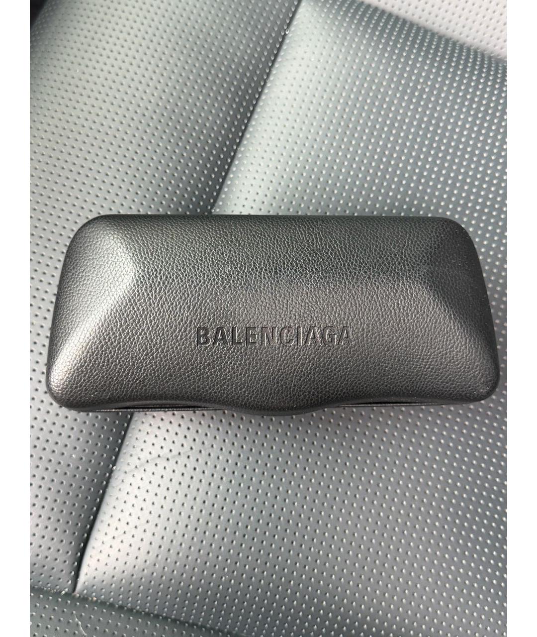 BALENCIAGA Черные пластиковые солнцезащитные очки, фото 4