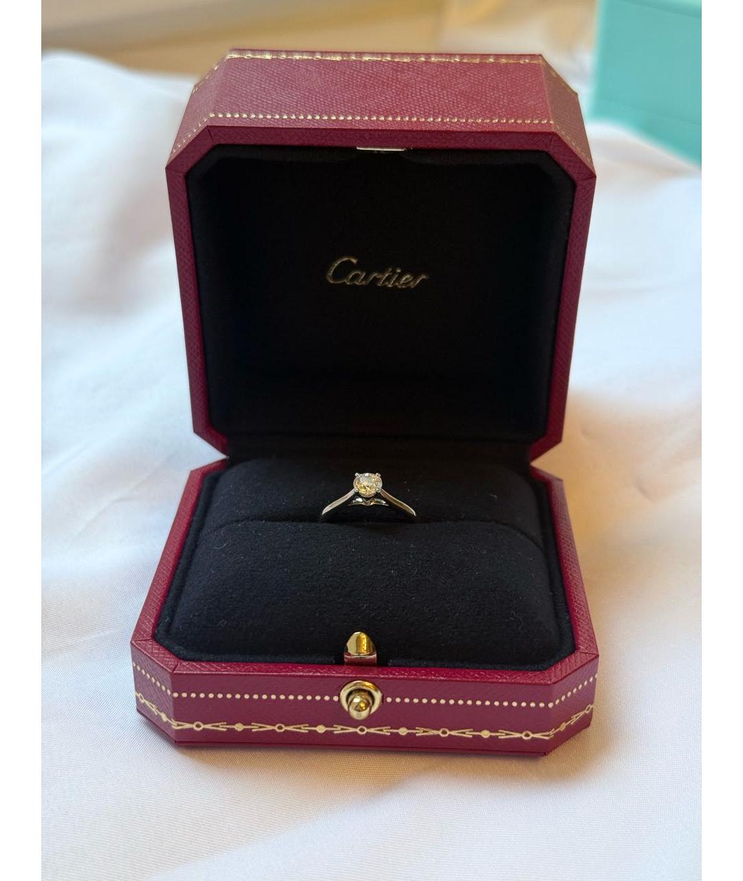 CARTIER Серебряное платиновое кольцо, фото 7