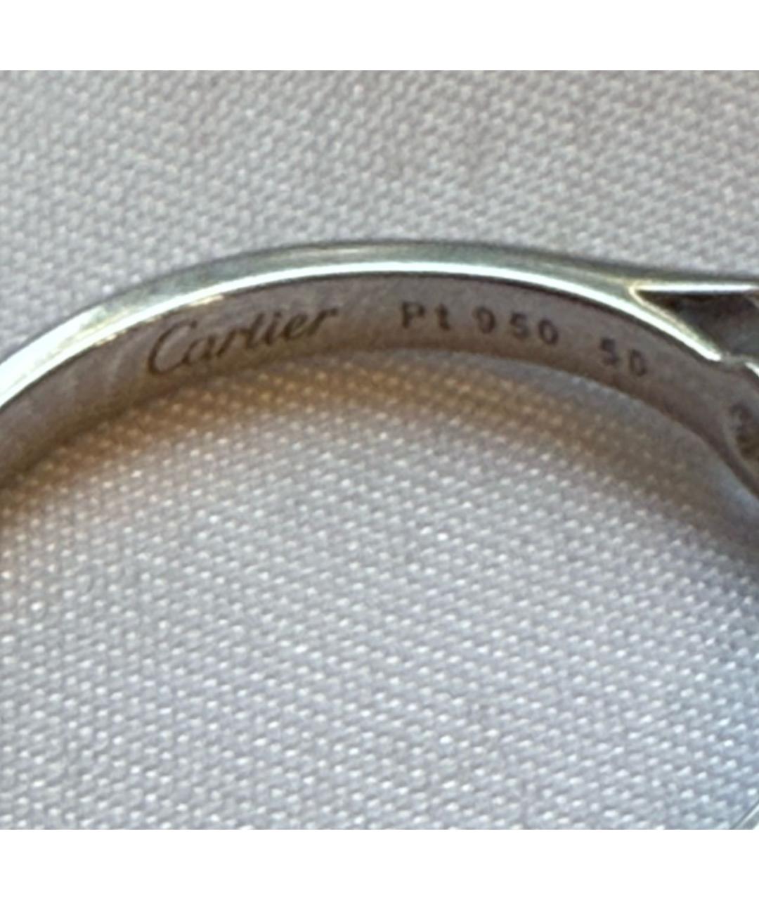 CARTIER Серебряное платиновое кольцо, фото 4