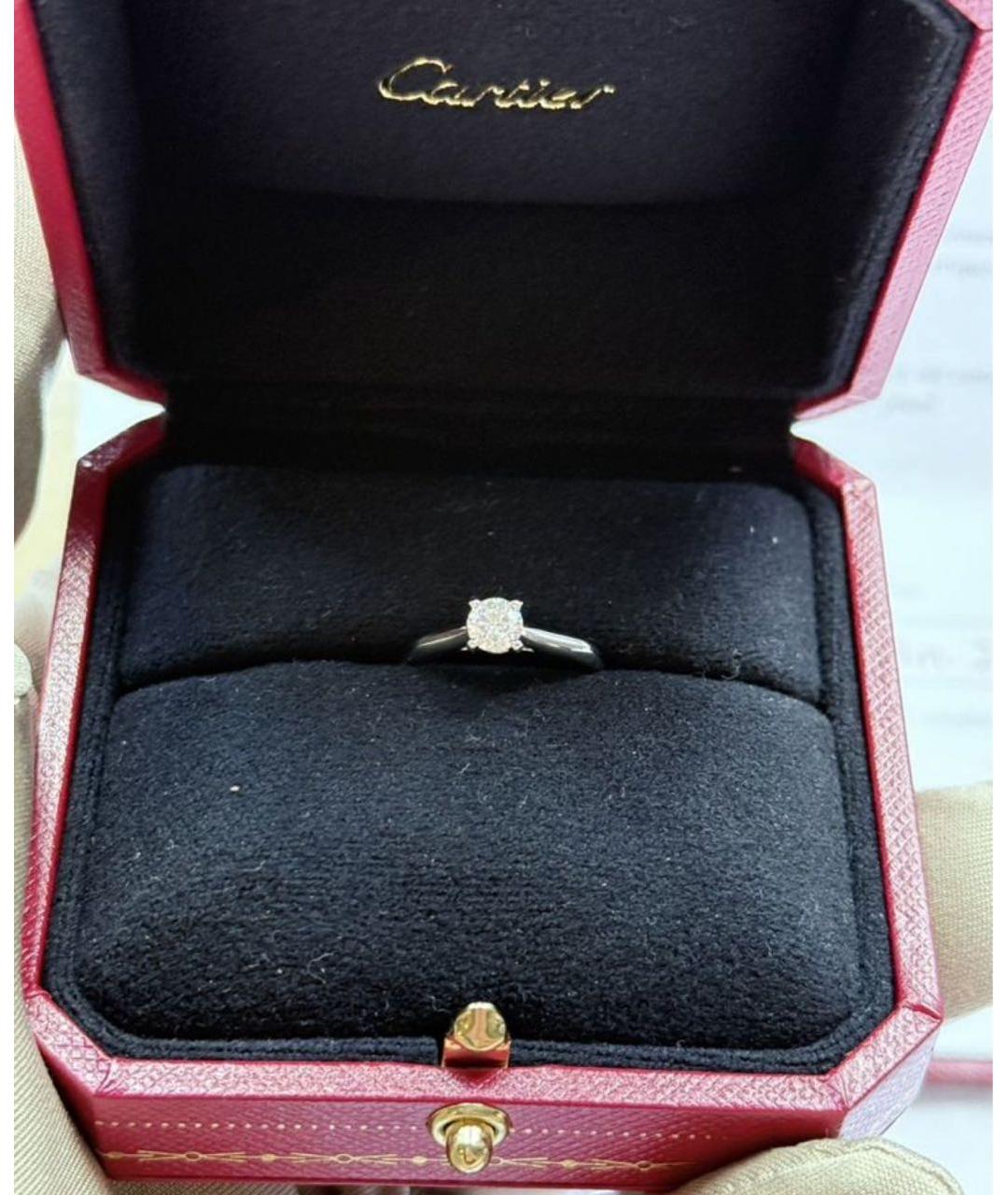 CARTIER Серебряное платиновое кольцо, фото 7