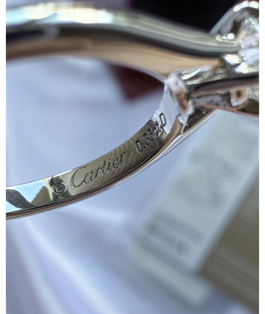 CARTIER Серебряное платиновое кольцо, фото 3