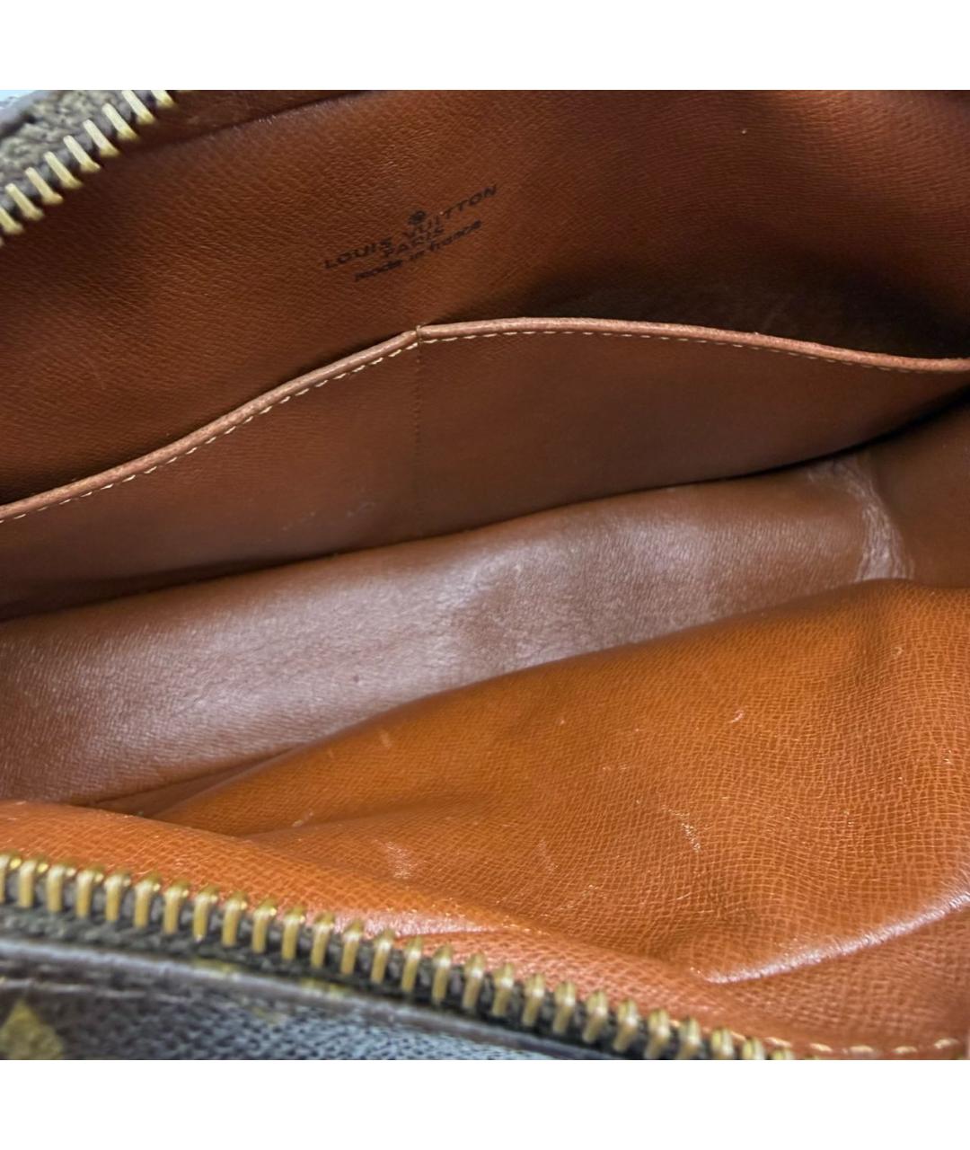 LOUIS VUITTON Коричневая кожаная сумка на плечо, фото 6