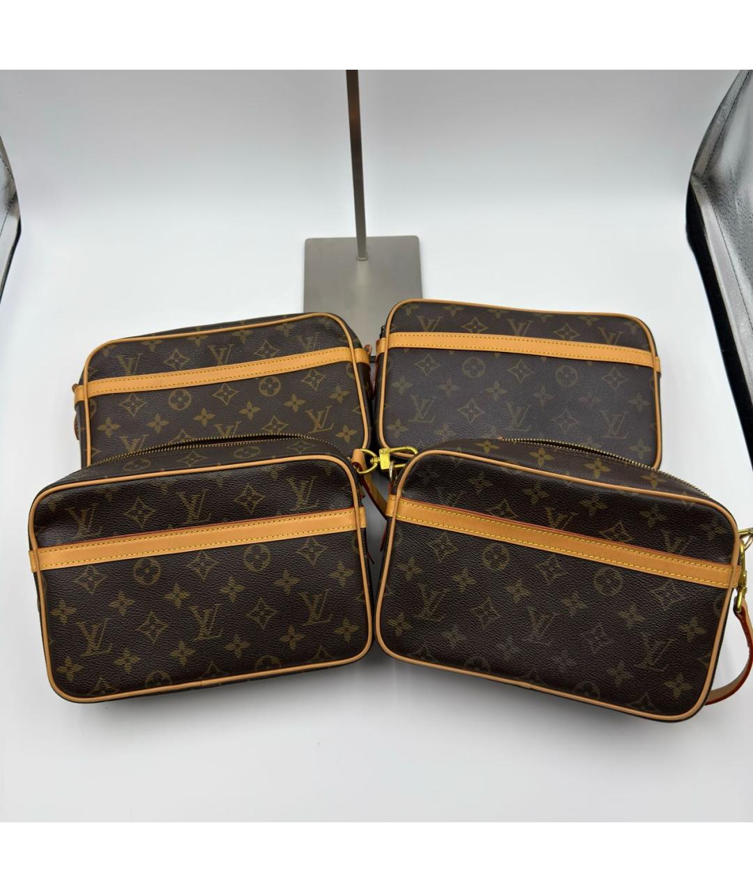 LOUIS VUITTON Коричневая сумка через плечо из канвы, фото 7