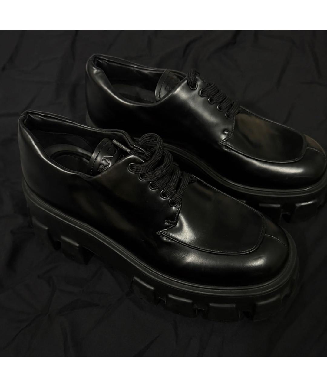 PRADA Черные брогги и оксфорды из лакированной кожи, фото 5