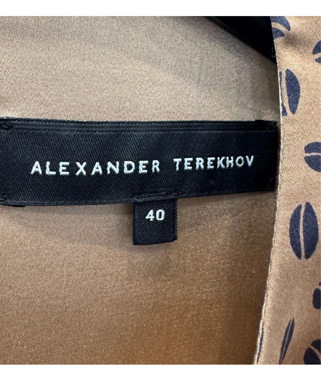 ALEXANDER TEREKHOV Коричневое повседневное платье, фото 3