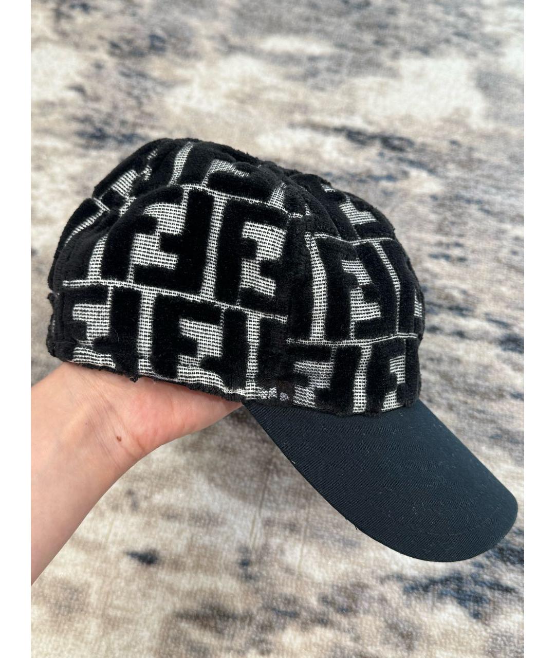 FENDI Черная кепка, фото 3