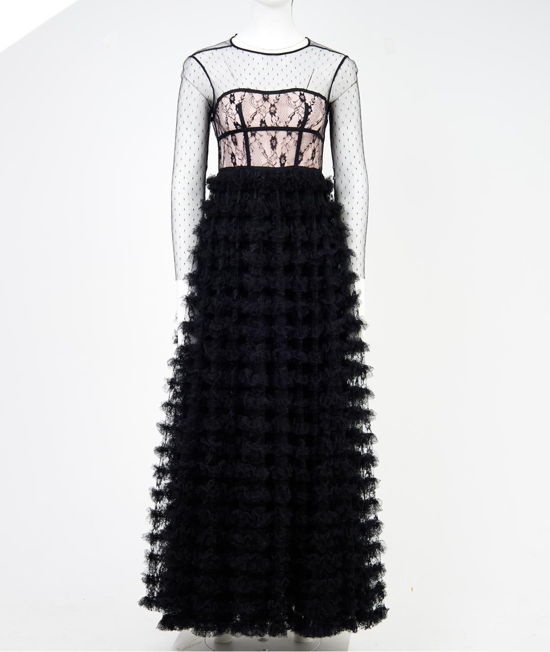 RED VALENTINO Черное полиэстеровое вечернее платье, фото 9