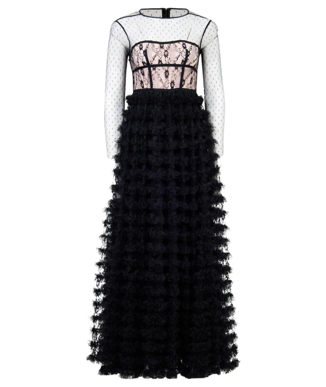 RED VALENTINO Черное полиэстеровое вечернее платье, фото 1