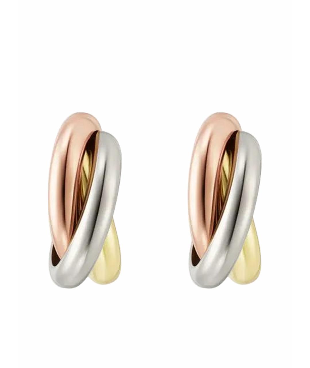CARTIER Золотые серьги из желтого золота, фото 1